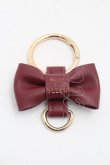 画像1: Maison de FLEUR / リボンキーリング  ワイン S-25-09-12-018-LO-BG-HR-ZS (1)