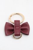 画像2: Maison de FLEUR / リボンキーリング  ワイン S-25-09-12-018-LO-BG-HR-ZS (2)