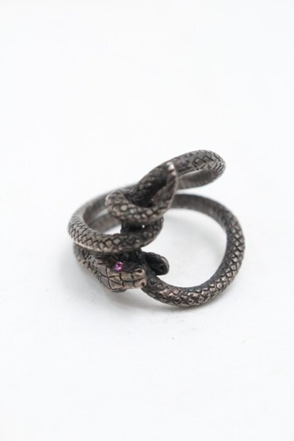 画像1: BLACK BOOTS / SNAKE LINK リング 8 シルバー S-25-09-12-020-PU-AC-AS-ZS (1)