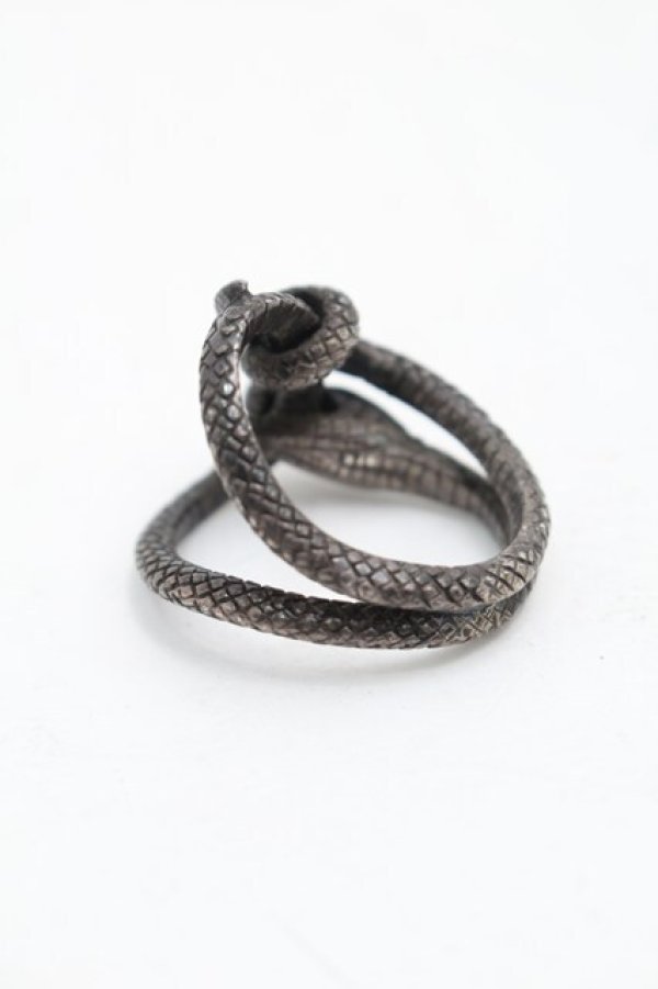 画像2: BLACK BOOTS / SNAKE LINK リング 8 シルバー S-25-09-12-020-PU-AC-AS-ZS (2)