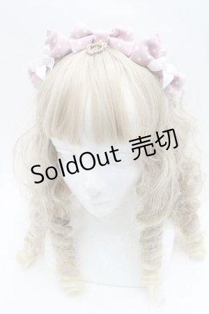 画像: BABY,THE STARS SHINE BRIGHT / Dotツイルの3つ3つリボンカチューシャ  ピンク S-25-09-12-022-BA-AC-AS-ZS