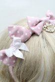画像3: BABY,THE STARS SHINE BRIGHT / Dotツイルの3つ3つリボンカチューシャ  ピンク S-25-09-12-022-BA-AC-AS-ZS (3)