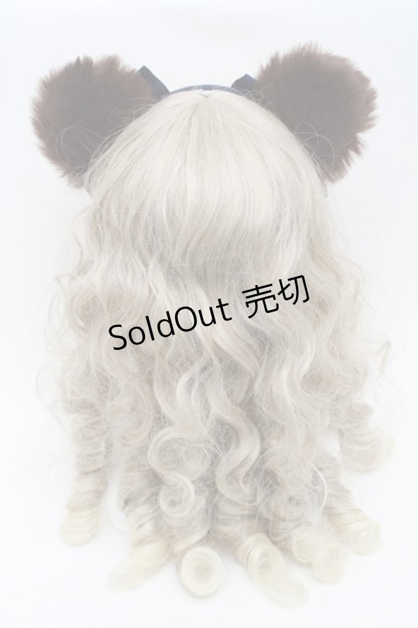 画像2: Angelic Pretty / Sweet Bearスカートセットのカチューシャ  紺 S-25-09-12-024-AP-OP-HR-ZS (2)