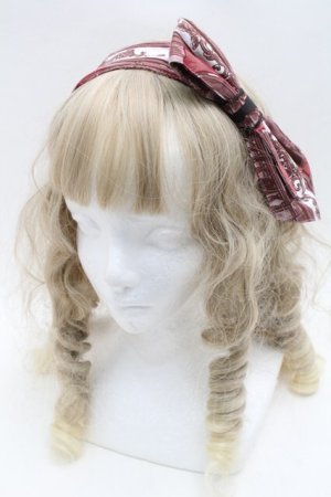 画像: ALICE and the PIRATES / マダムブランシェの不思議な百貨店柄リボンヘアバンド  ピンク S-25-09-12-025-PA-AC-HR-ZS