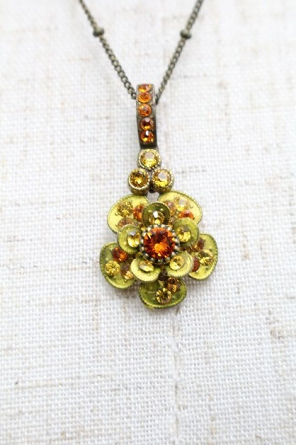 画像2: Michal Negrin / クリスタルフラワーズネックレス   S-25-09-12-029-LO-AC-AS-ZS (2)