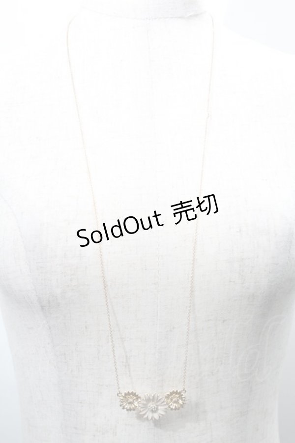 画像1: m petit by misako / AMフラワービジューネックレス  オフ S-25-09-12-030-LO-AC-HR-ZS (1)