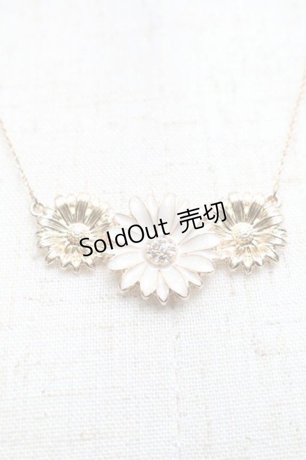 画像3: m petit by misako / AMフラワービジューネックレス  オフ S-25-09-12-030-LO-AC-HR-ZS (3)
