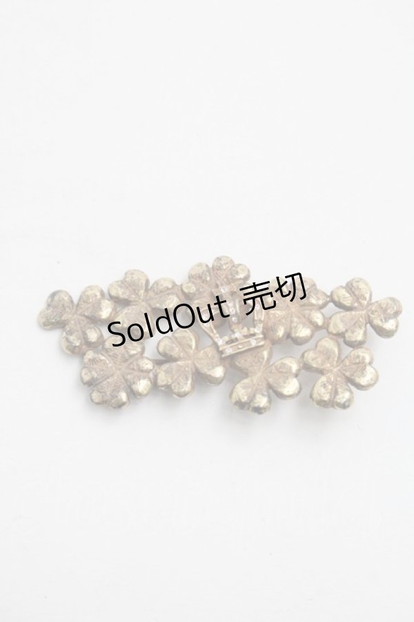 画像1: Jane Marple /クラウンとクローバーモチーフピン  ゴールド S-25-09-12-004-JM-AC-AS-ZS (1)