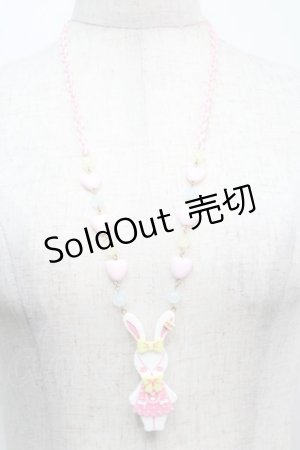画像: Angelic Pretty / Fancyリリカルバニーネックレス  白 S-25-09-12-034-AP-AC-AS-ZS
