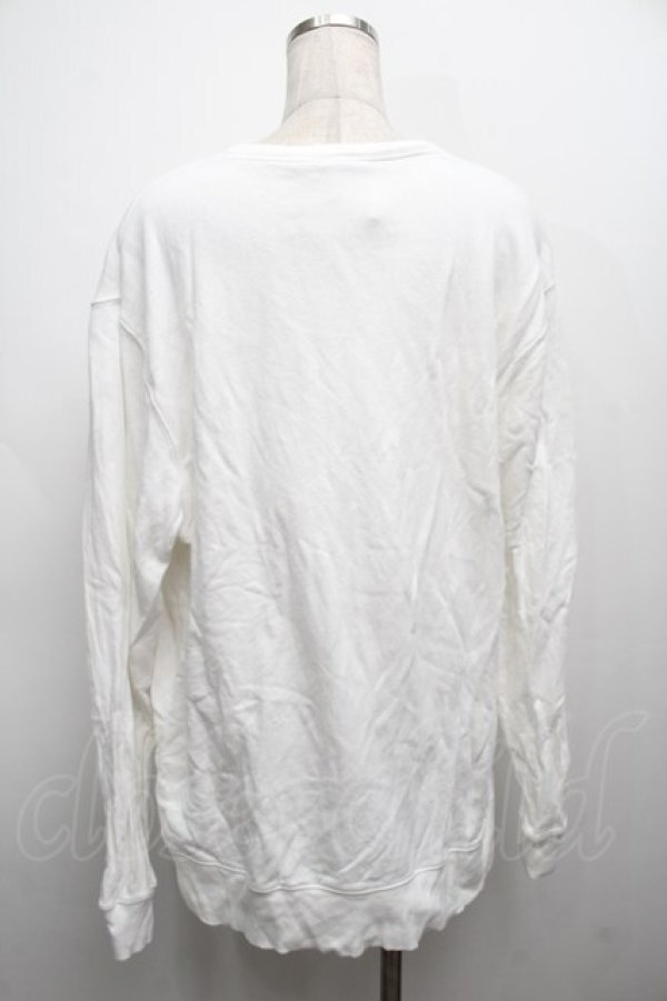 画像2: NieR Clothing / プリントスウェットトップス  白 S-25-09-13-005-PU-TO-HR-ZS (2)