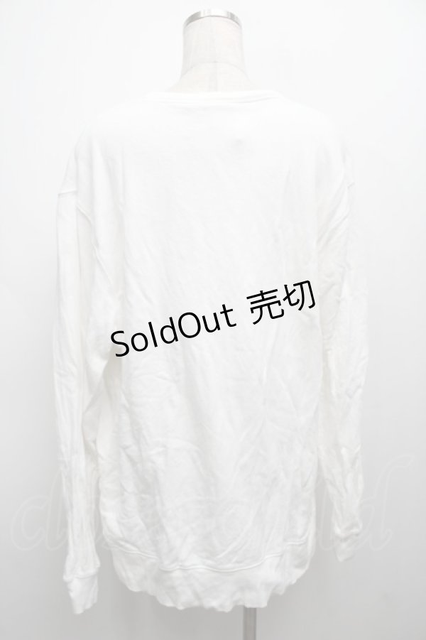 画像2: NieR Clothing / プリントスウェットトップス  白 S-25-09-13-005-PU-TO-HR-ZI (2)