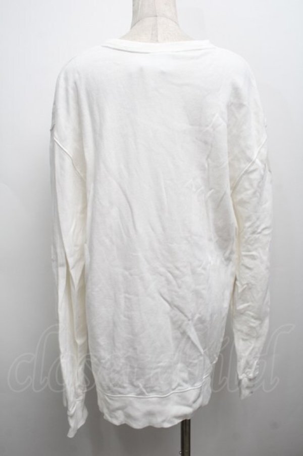 画像2: NieR Clothing / プリントスウェットトップス  白 S-25-09-13-006-PU-TO-HR-ZI (2)