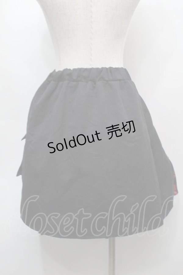 画像2: NieR Clothing / ZIP切替スカート  黒ｘ赤 S-25-09-13-053-PU-SK-HR-ZS (2)