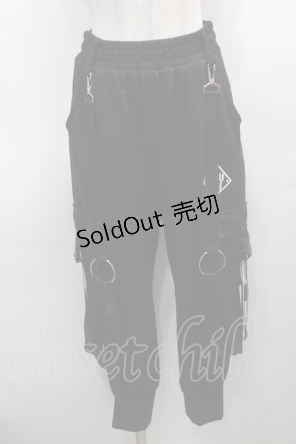 KRY CLOTHING / ハーネス付きスウェットパンツ 黒 S-25-09-13