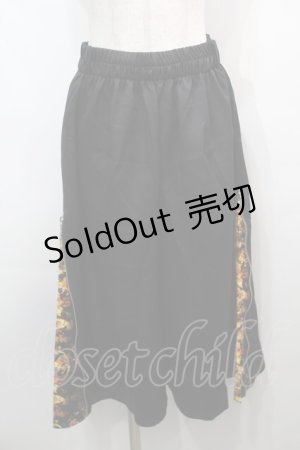 画像: NieR Clothing / サイドzipパンツ  黒ｘイエロー S-25-09-13-058-PU-PA-HR-ZS