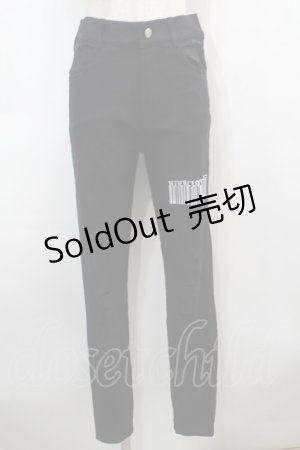 画像: NieR Clothing / スキニーパンツ  黒 S-25-09-13-060-PU-PA-HR-ZS