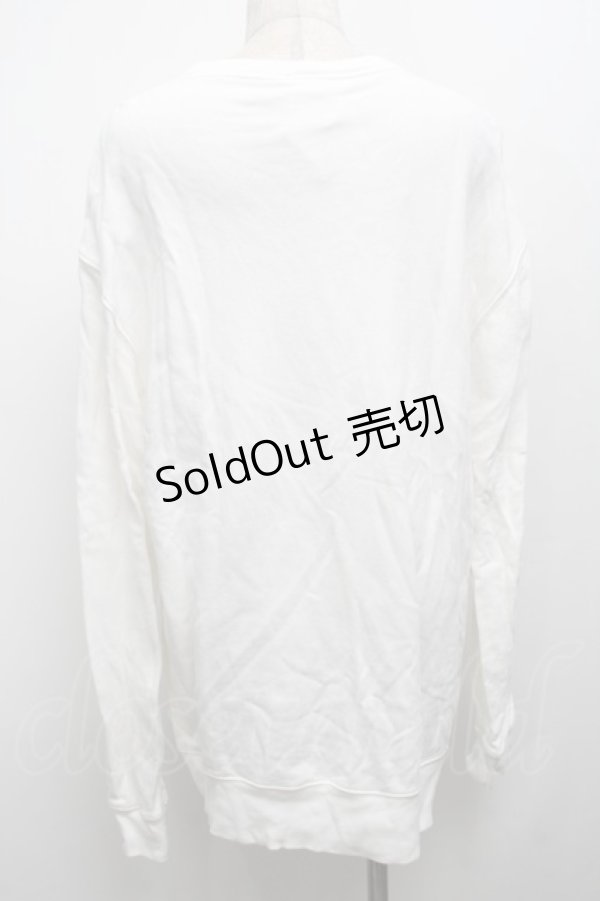 画像2: NieR Clothing / プリントスウェットトップス  白 S-25-09-13-008-PU-TO-HR-ZI (2)