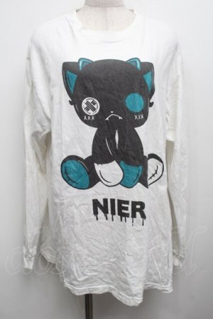 画像: NieR Clothing / プリントロンT  白 S-25-09-13-009-PU-TO-HR-ZS