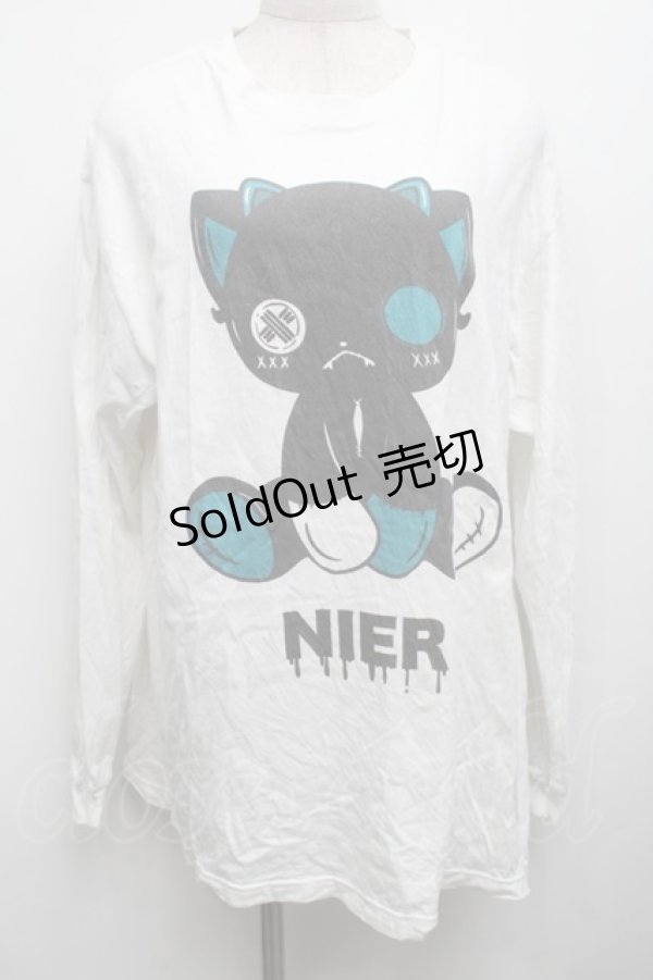 画像1: NieR Clothing / プリントロンT  白 S-25-09-13-009-PU-TO-HR-ZS (1)
