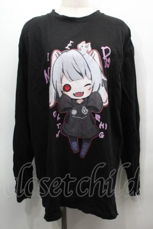 画像: NieR Clothing / プリントロンT  黒 S-25-09-13-030-PU-TO-HR-ZS