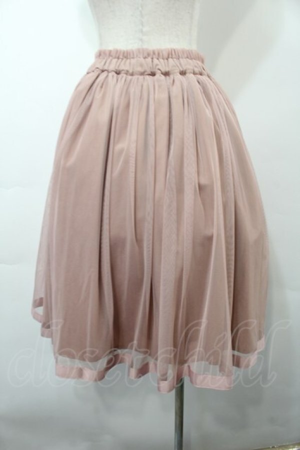 画像2: F&A / グログランリボン使いチュールスカート  ピンク S-25-09-15-053-LO-SK-AS-ZT077 (2)