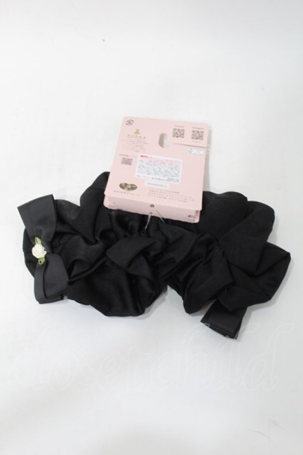 画像2: m petit by misako / AM*NI2Pレースシュシュ  黒 S-25-09-15-010-LO-ZA-HR-ZS (2)