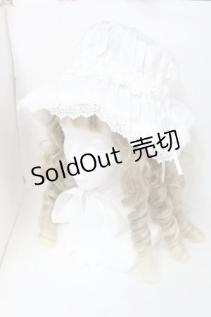 画像: ALICE and the PIRATES / フリルメイドキャップ  白 S-25-09-15-003-PA-AC-AS-ZS