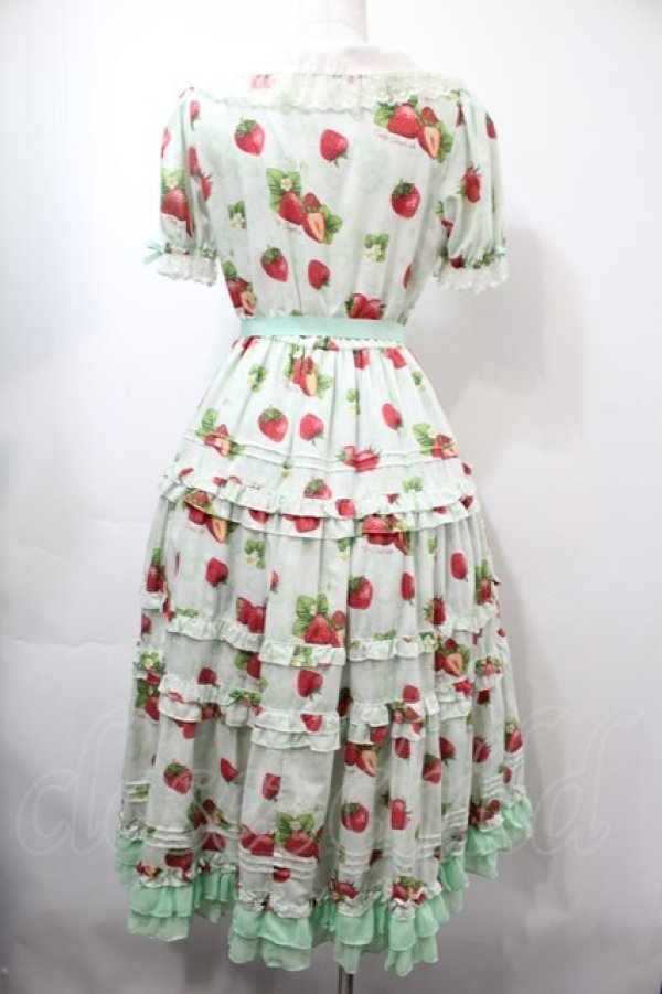 画像2: Emily Temple cute / Dear Strawberry Anniversaryドレス  ミント S-25-09-15-032-ET-OP-HR-ZT325 (2)