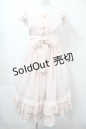 画像: metamorphose / カットドビーミディアムフリルジャンパースカート  ピンク S-25-09-15-033-ME-OP-AS-ZS
