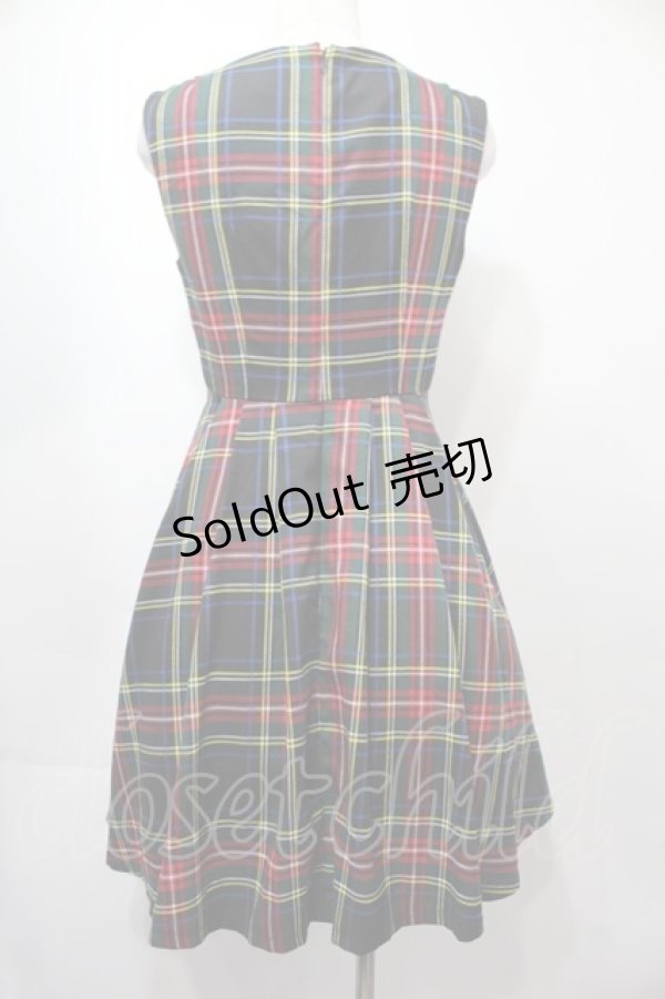 画像2: FLC / 皆方由衣コラボ MINA*タータンチェックワンピース   S-25-09-15-041-LO-OP-HR-ZS (2)