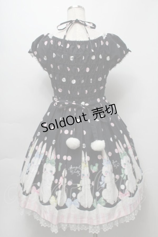 画像2: Angelic Pretty / マシュマロバニーワンピース  黒 S-25-09-16-047-AP-OP-AS-ZS (2)