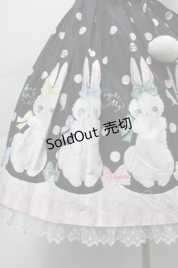 画像3: Angelic Pretty / マシュマロバニーワンピース  黒 S-25-09-16-047-AP-OP-AS-ZS (3)