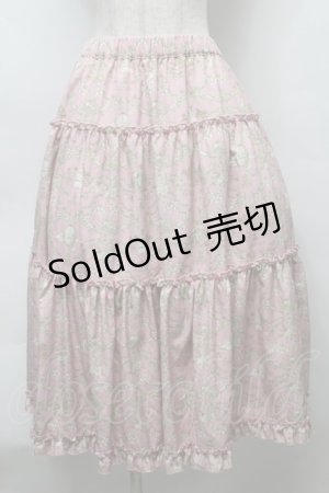 画像: m petit by misako / AM*ジュイパニエスカート LL ピンク S-25-09-16-056-LO-SK-AS-ZS