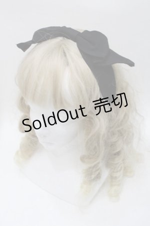 画像: Jane Marple / リボンヘアバンド  黒 S-25-09-16-008-JM-AC-HR-ZS