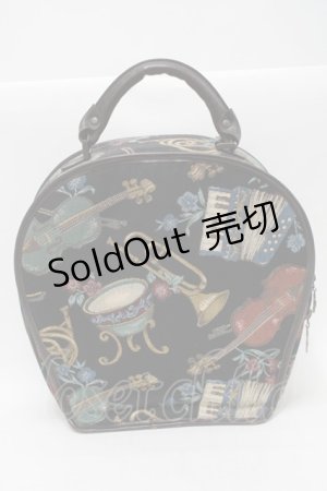 画像: Jane Marple / 楽器ゴブラン楽器ケース型バッグ  黒 S-25-09-16-016-JM-BG-HR-ZS