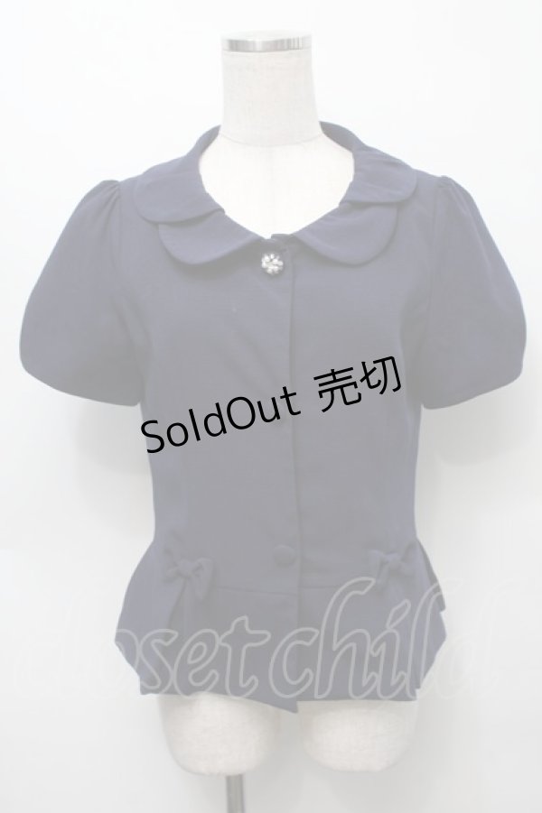 画像1: LODISPOTTO / ビジューボタンジャケット  紺 S-25-09-16-024-LO-JA-AS-ZT365 (1)