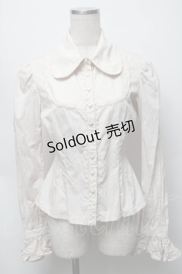 画像1: Mary Magdalene / ペルルドールブラウス  キナリ S-25-09-16-026-CL-BL-HR-ZS (1)