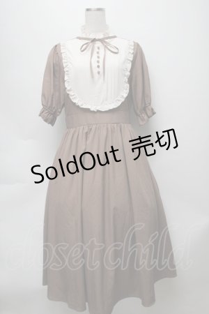 画像: m petit by misako / ナシジムジキリカエワンピース L ベージュ S-25-09-16-027-LO-OP-AS-ZS