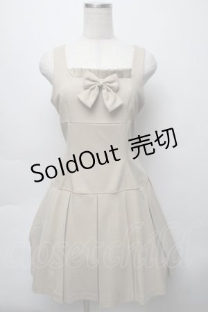画像: Victorian maiden / ボックスプリーツワンピース  ベージュ S-25-09-16-031-CL-OP-HR-ZS