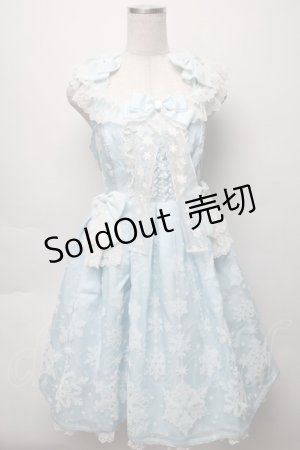 画像: Angelic Pretty / Jewelry Snowジャンパースカート  サックス S-25-09-16-034-AP-OP-AS-ZS