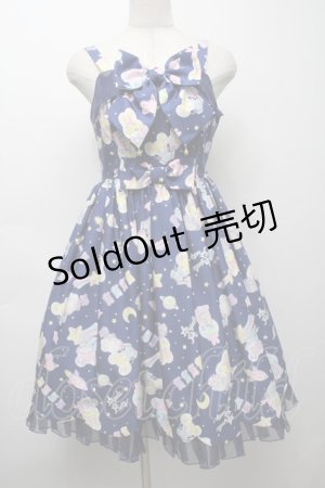 画像: Angelic Pretty / SPACE TOYSジャンパースカート  紺 S-25-09-17-029-AP-OP-SZ-ZS