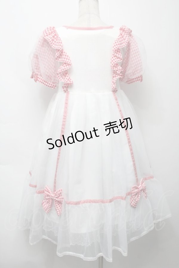 画像2: Angelic Pretty / ふんわりパフェワンピース  赤ｘ白 S-25-09-17-036-AP-OP-HR-ZT070 (2)