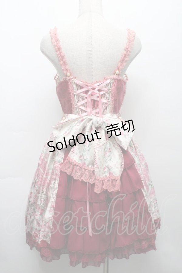 画像2: Angelic Pretty / Belle Epoque Roseジャンパースカート  ワイン S-25-09-17-038-AP-OP-AS-ZS (2)