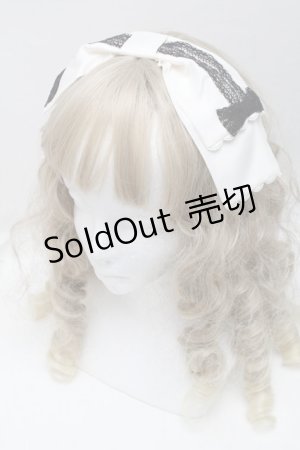 画像: Angelic Pretty / Mademoiselleカチューシャ  黒ｘ白 S-25-09-17-006-AP-AC-HR-ZS