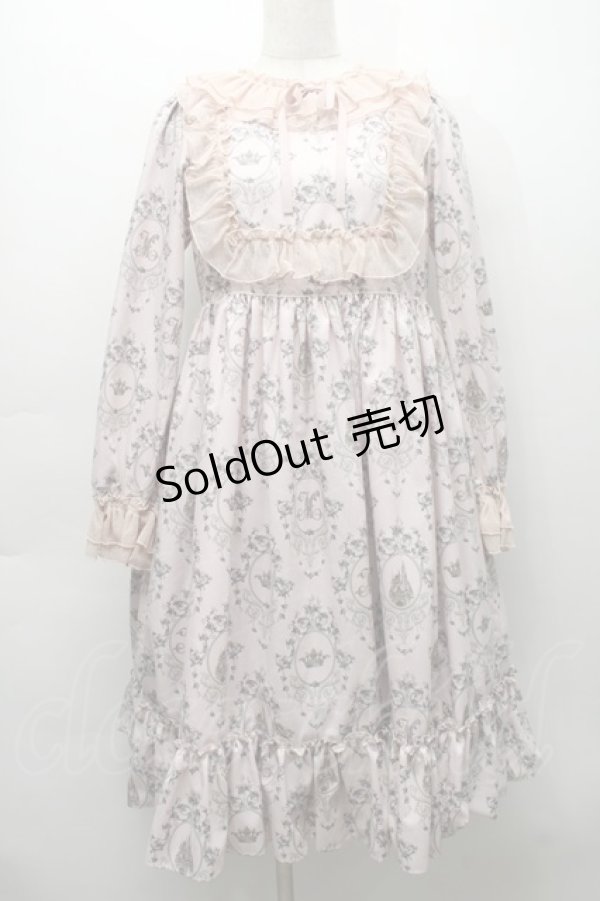 画像1: Melody BasKet / ＯＰ Rose Princessヨーク切替ワンピース  ピンク S-25-09-17-051-LO-OP-AS-ZS (1)