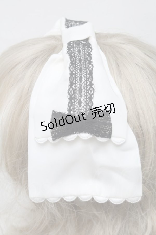 画像3: Angelic Pretty / Mademoiselleカチューシャ  黒ｘ白 S-25-09-17-006-AP-AC-HR-ZS (3)