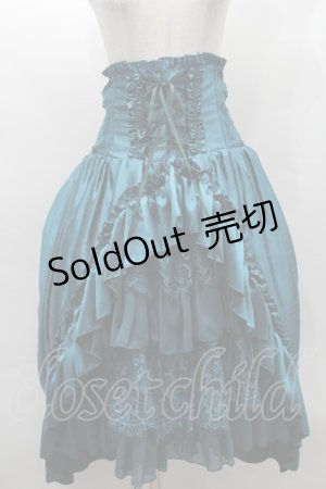 画像: ATELIER PIERROT / Fairy Lace Corset Skirt  グリーン S-25-09-17-056-EL-SK-HR-ZS
