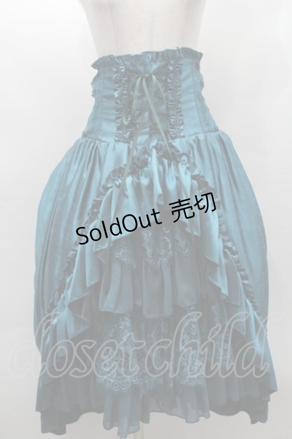画像1: ATELIER PIERROT / Fairy Lace Corset Skirt  グリーン S-25-09-17-056-EL-SK-HR-ZS (1)