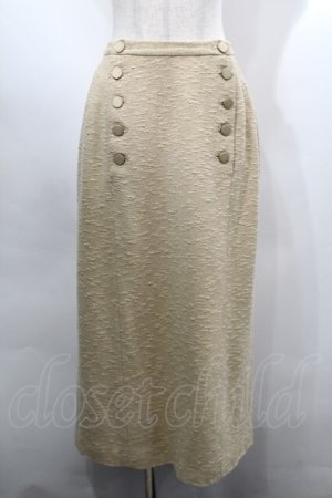 画像: INGEBORG / フロントボタンスカート  ベージュ S-25-09-17-057-LO-SK-SA-ZS