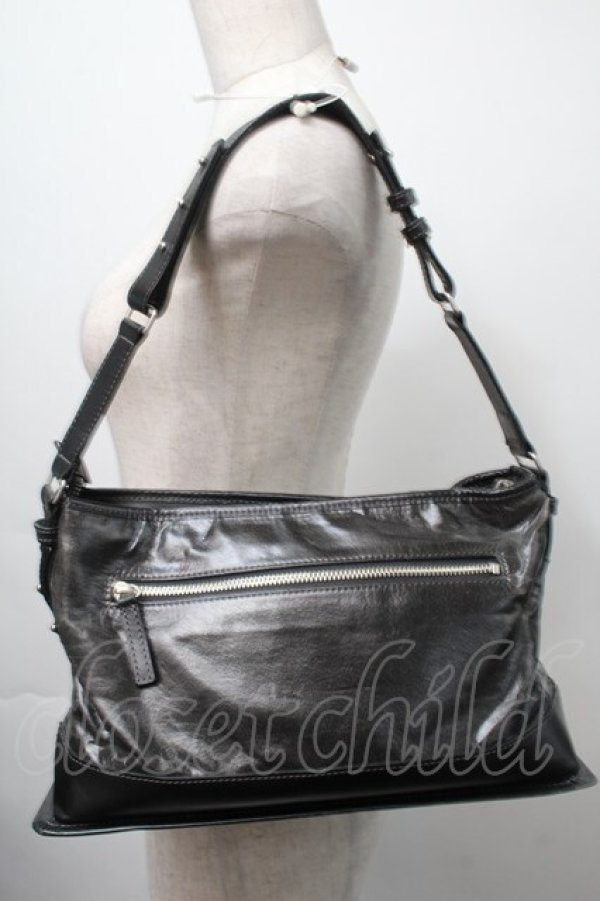 画像2: Jean Paul GAULTIER / レザーショルダーバッグ  黒 S-25-09-17-012-GO-BG-AS-ZS (2)